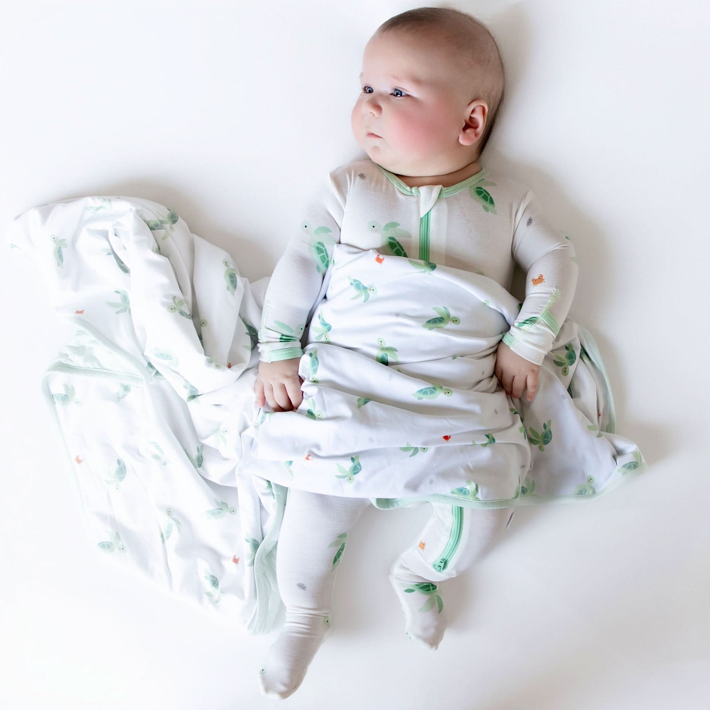 Turtle Zippered Footie