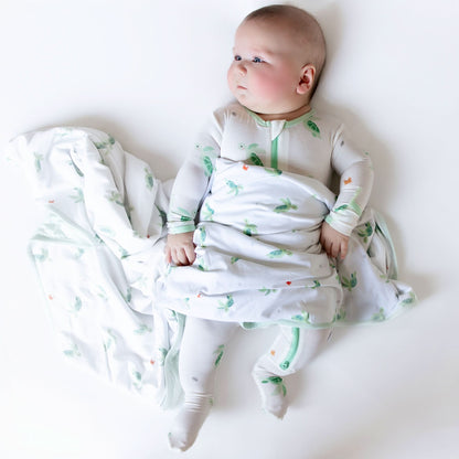 Turtle Zippered Footie