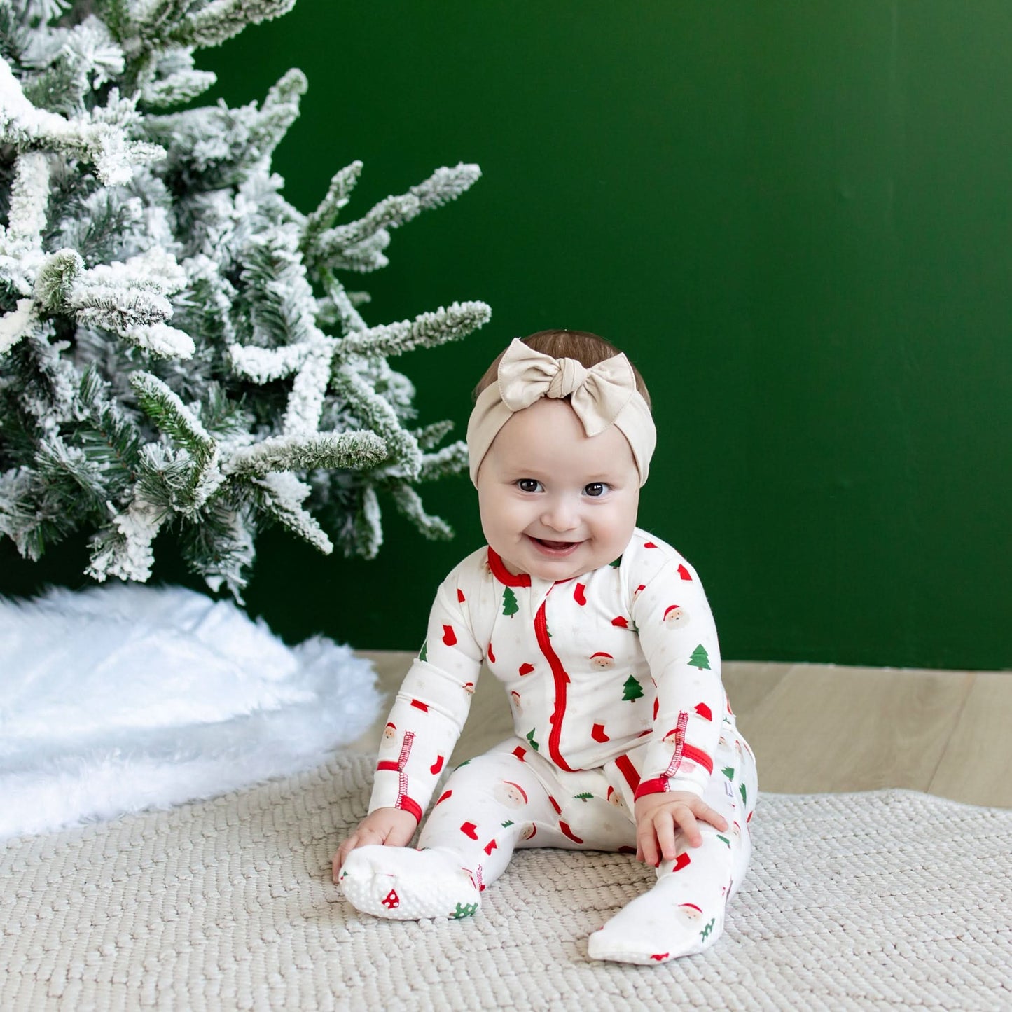 Santa Zippered Footie
