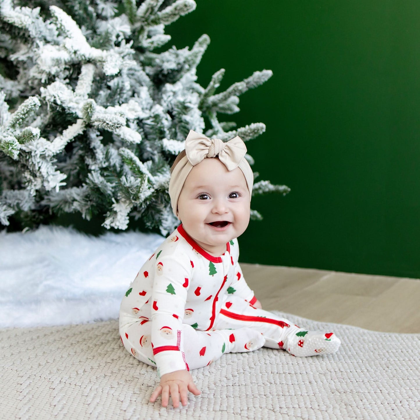 Santa Zippered Footie