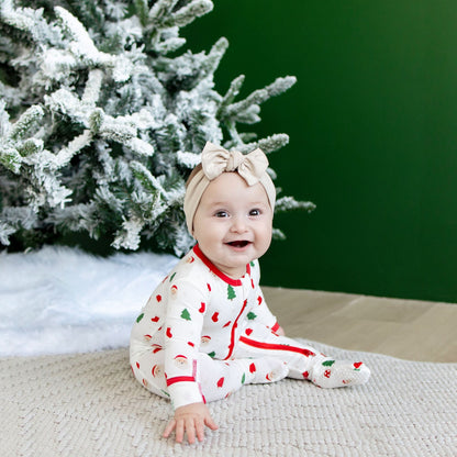Santa Zippered Footie