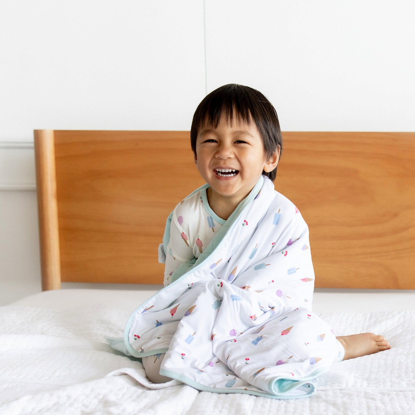 Ice Cream Zippered Footie