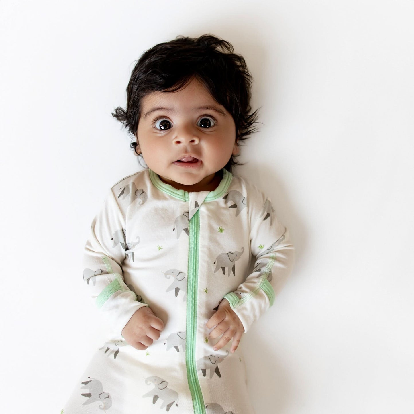 Elephant Zippered Footie