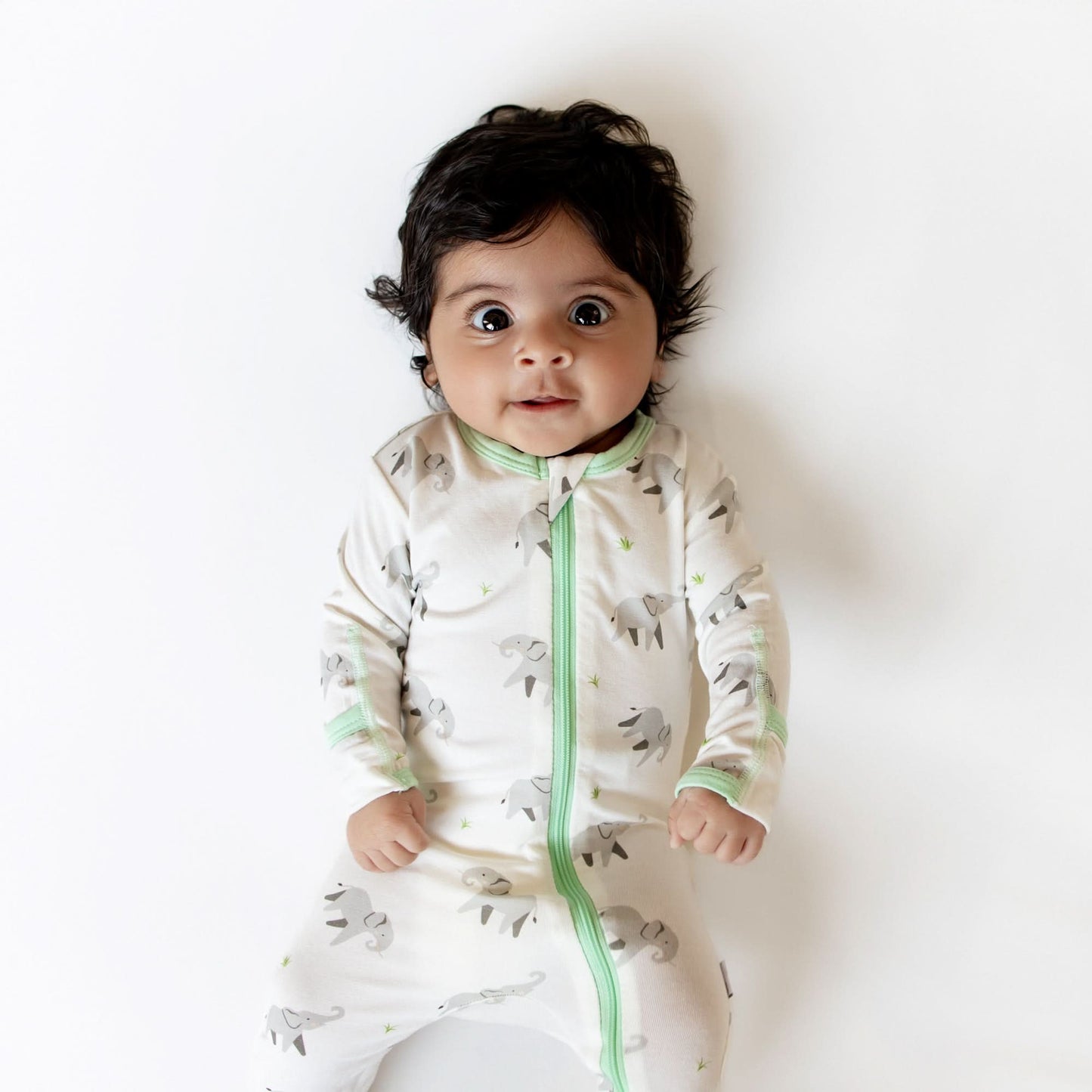Elephant Zippered Footie