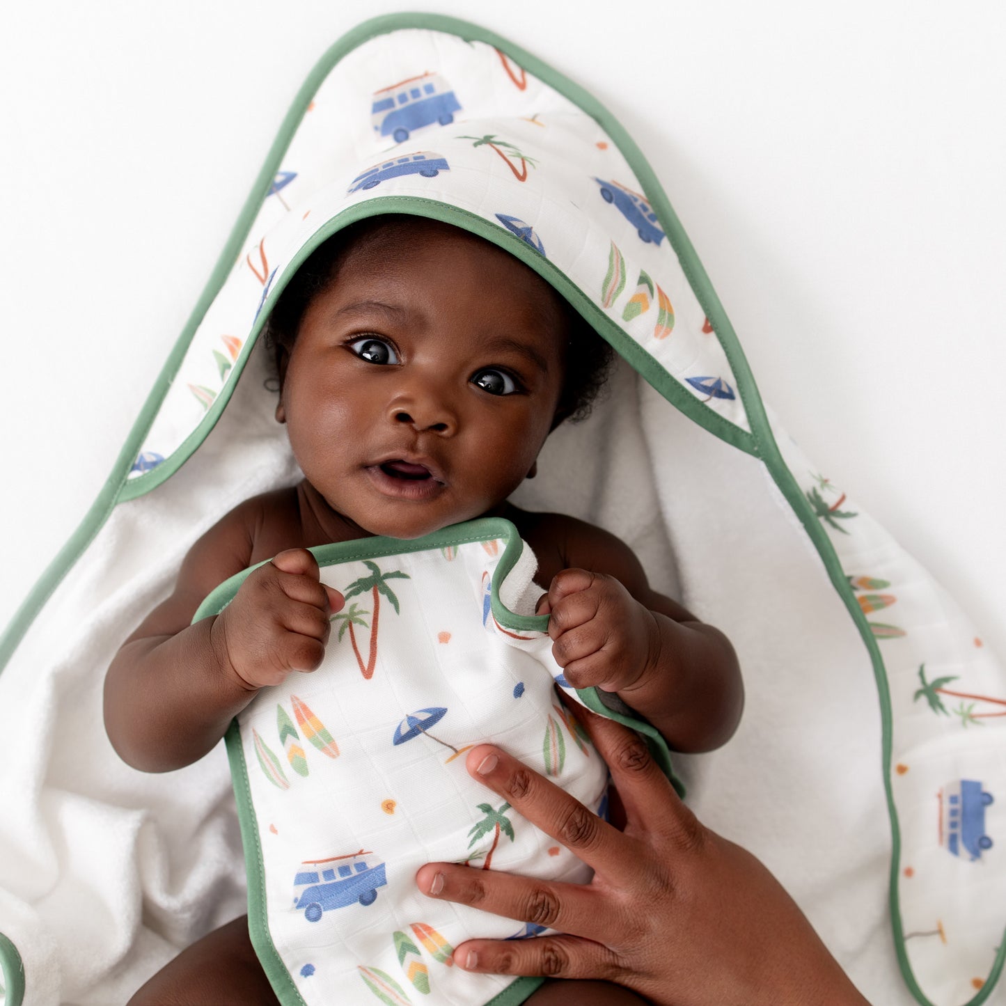 Surfboard Hooded Towel Set