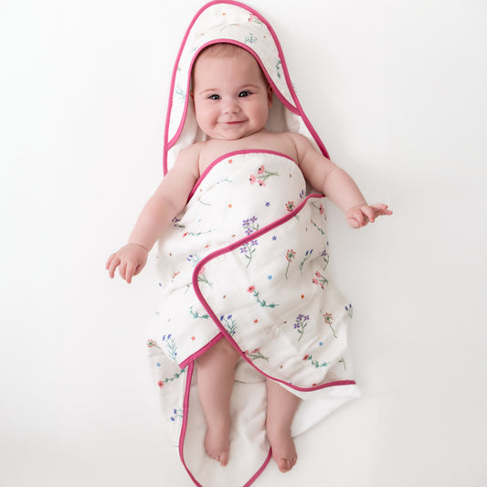 Wildflowers Hooded Towel Set