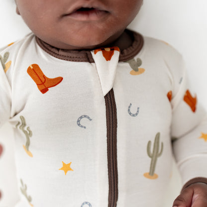 Western Zippered Footie