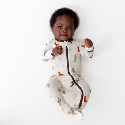 Western Zippered Footie