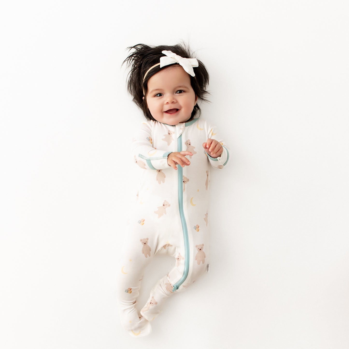 Teddy Bears Zippered Footie