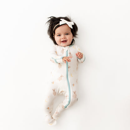 Teddy Bears Zippered Footie