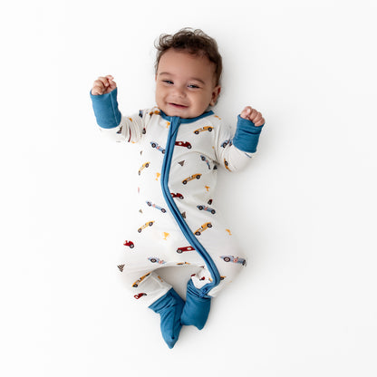 Race Cars Convertible Romper