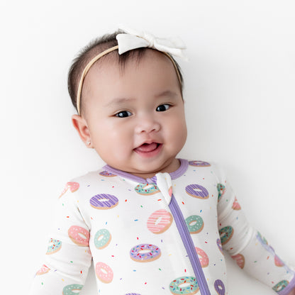 Donuts Zippered Footie