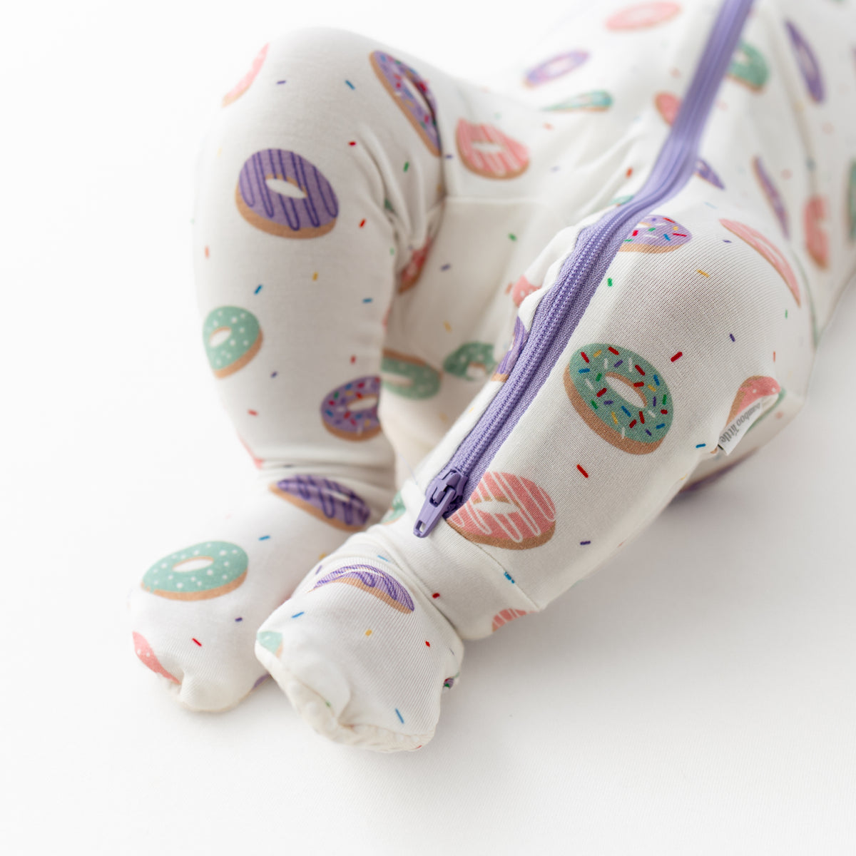 Donuts Zippered Footie