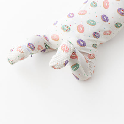 Donuts Zippered Footie
