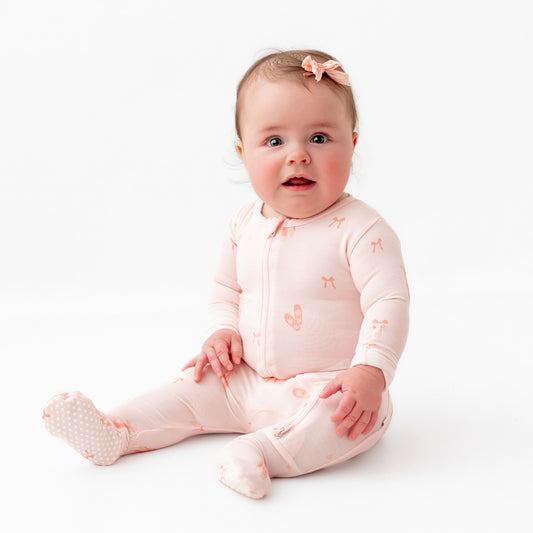 Ballerina Zippered Footie