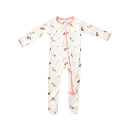 Cats Zippered Footie