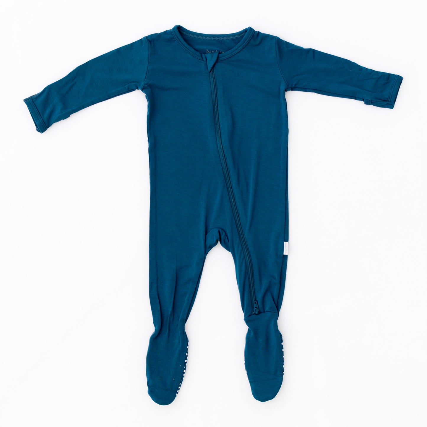 Deep Blue Zippered Footie