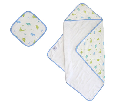Dinosaur Hooded Towel Set