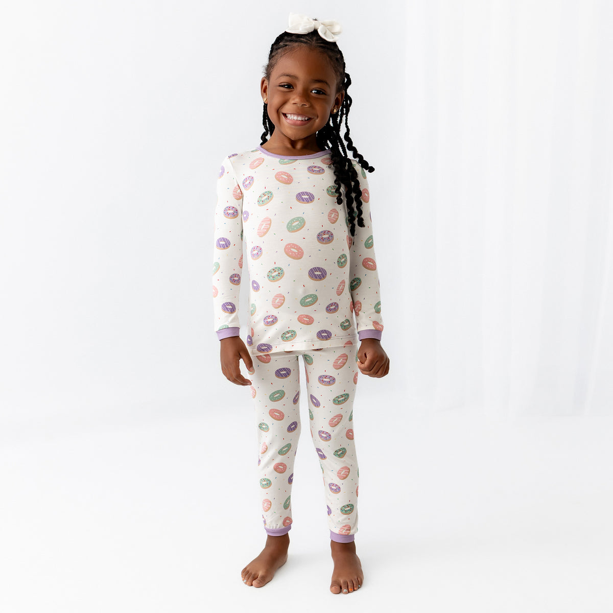 donut pajama set with donuts toddler