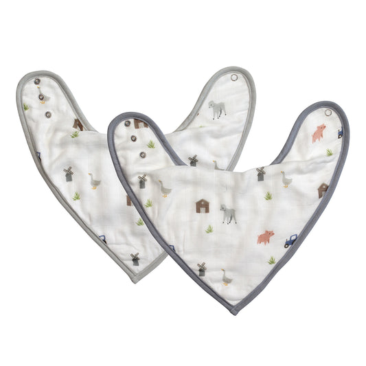 Farm Animals Bib Set