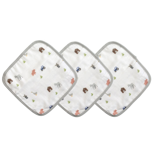 Farm Animals Washcloth Set
