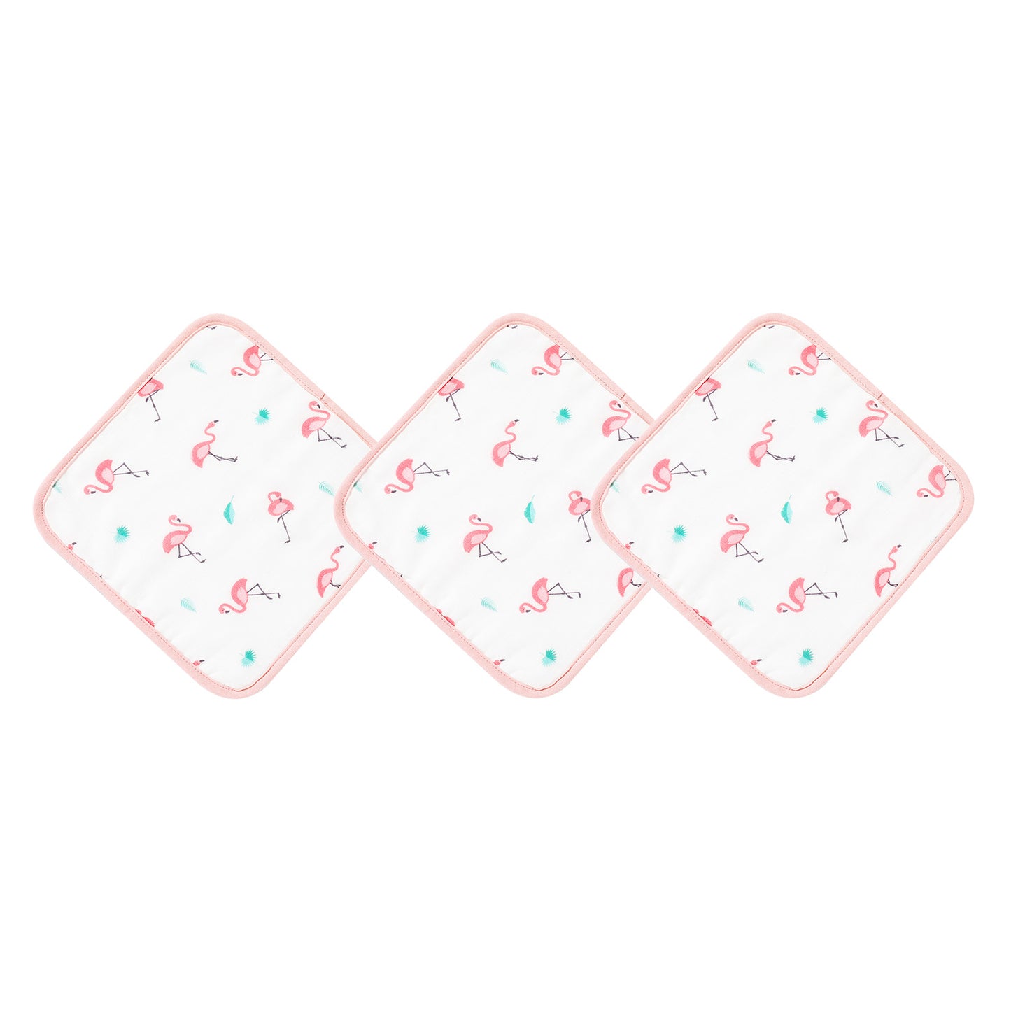 Flamingo Washcloth Set