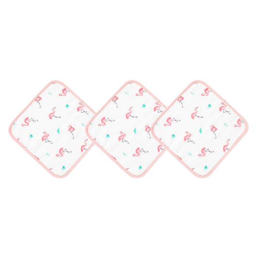 Flamingo Washcloth Set