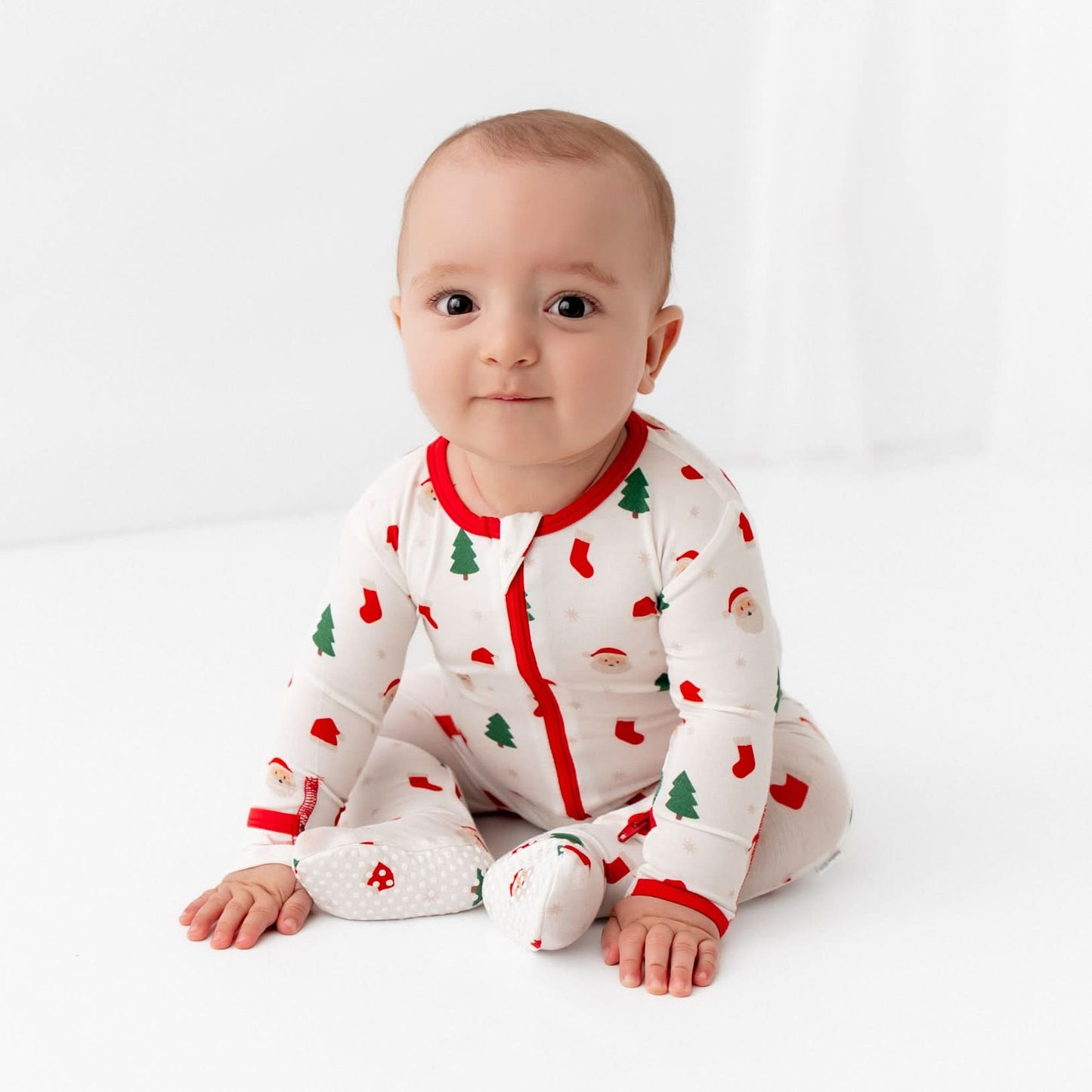 Santa Zippered Footie