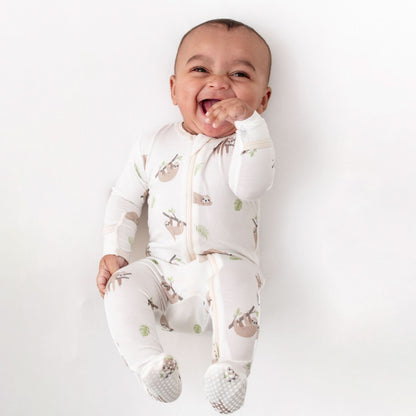 Sloth Zippered Footie