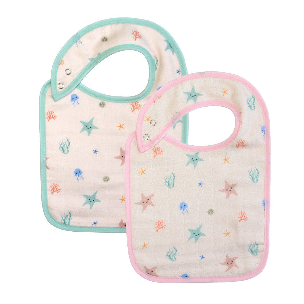 Starfish Bib Set