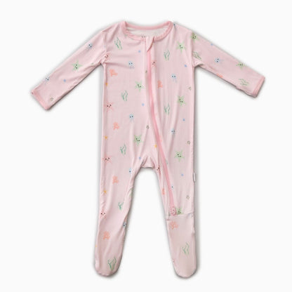 Starfish Zippered Footie
