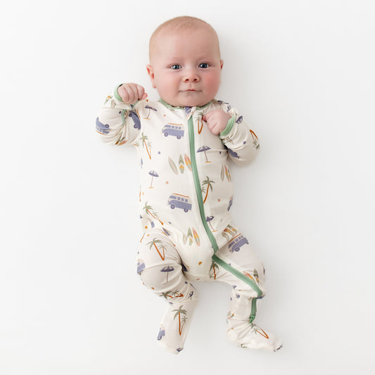 Surfboards Zippered Footie