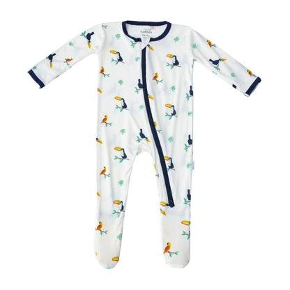 Toucan Zippered Footie