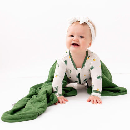 Tropical Palms Baby Blanket