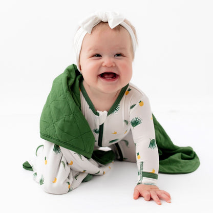 Tropical Palms Baby Blanket