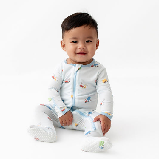 Trucks Zippered Footie