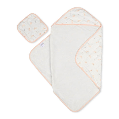 bunny hooded towel set