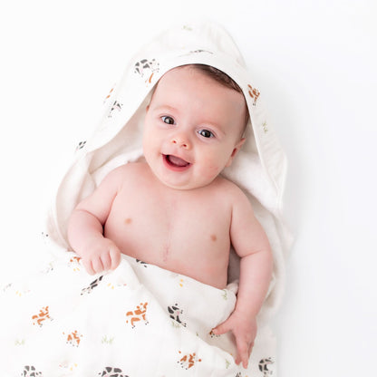 Cow Hooded Towel Set