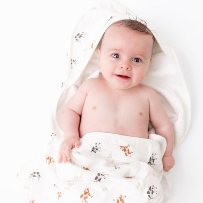 Cow Hooded Towel Set