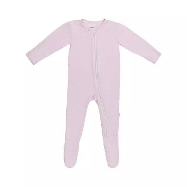 lavender baby footie