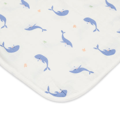 whale baby blanket