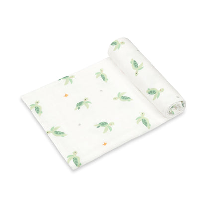 turtle muslin swaddle