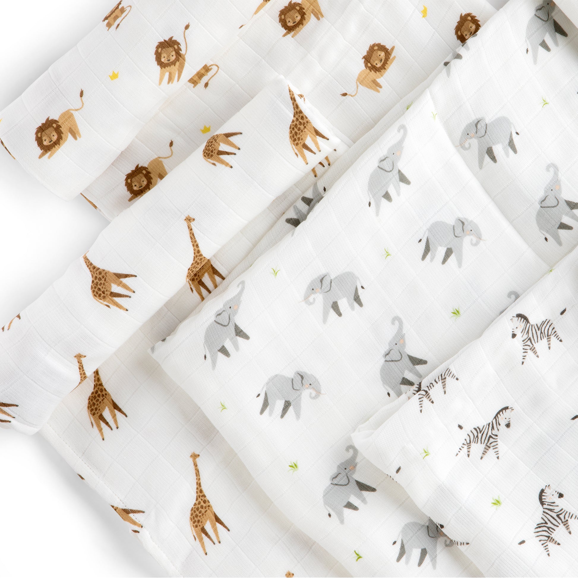animal print swaddle