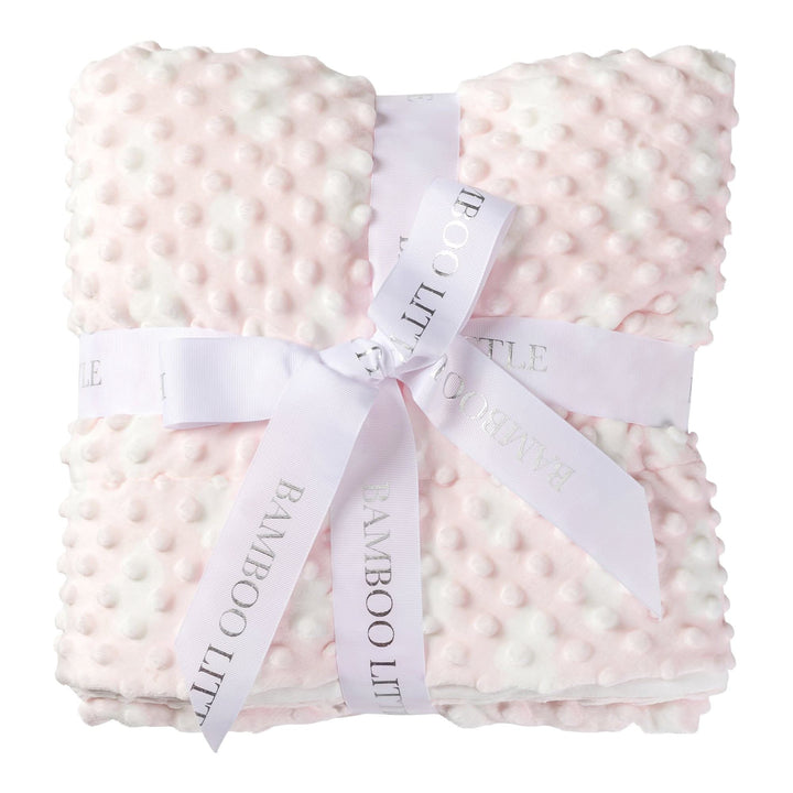 Pink cozy cloud bamboo baby blanket