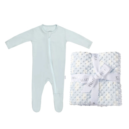 Blue Cloud Blanket & Footie Gift Set ($99 value)