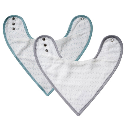 Sage & Gray Dash Bib Set