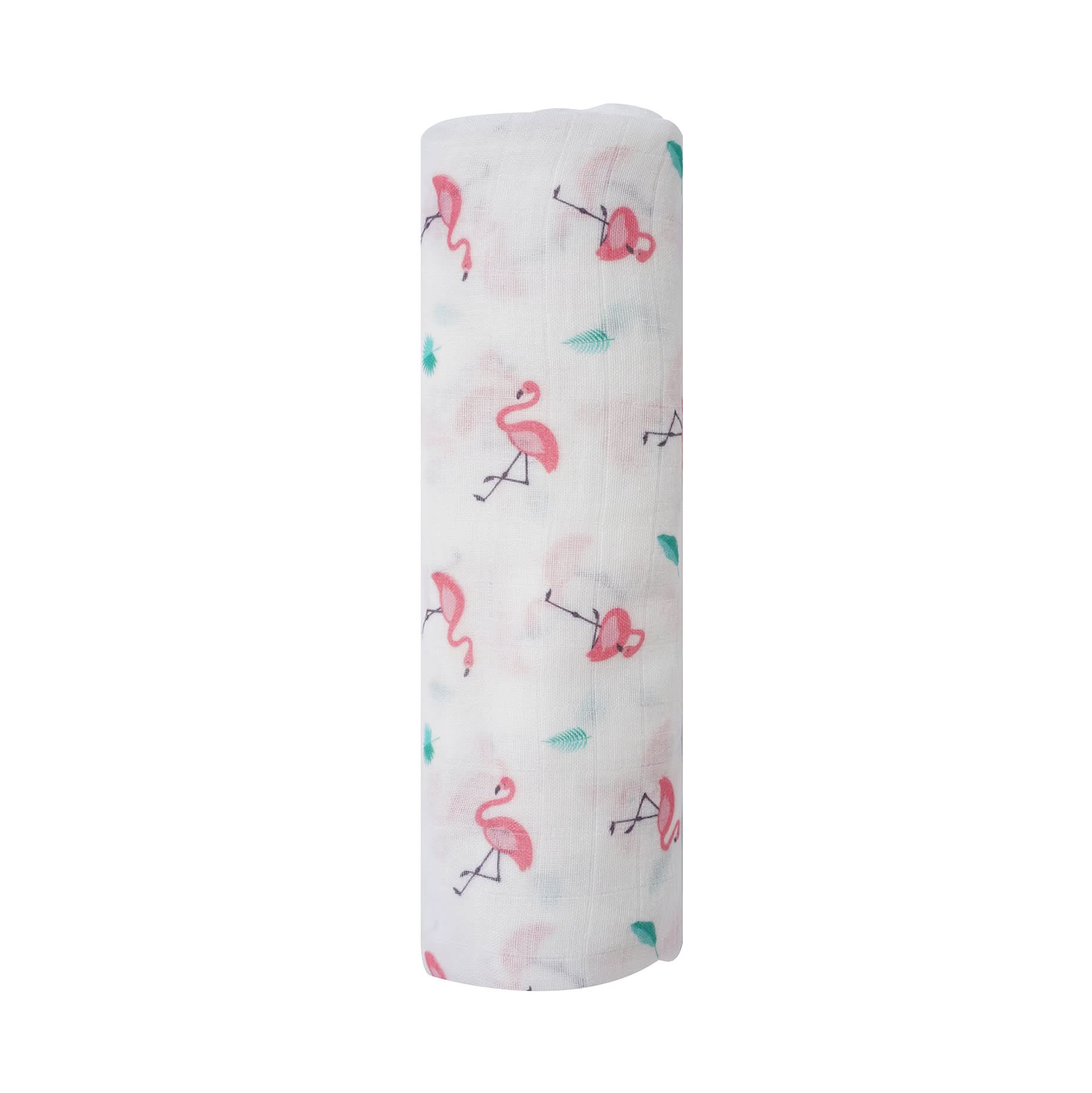 Comfortable Flamingo Swaddle | Bamboo Little