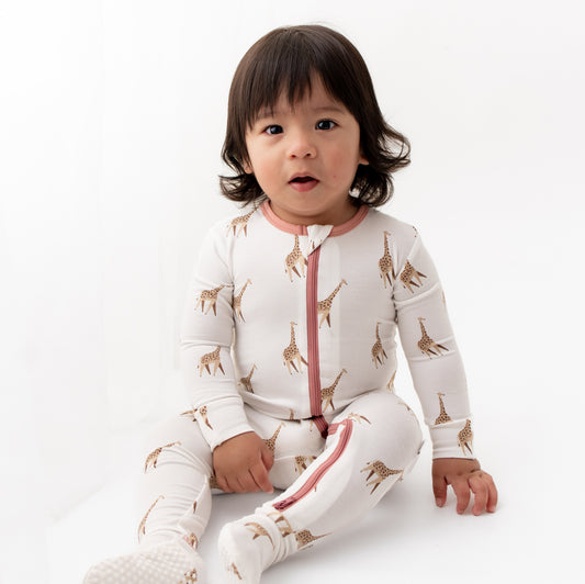 giraffe baby pajamas