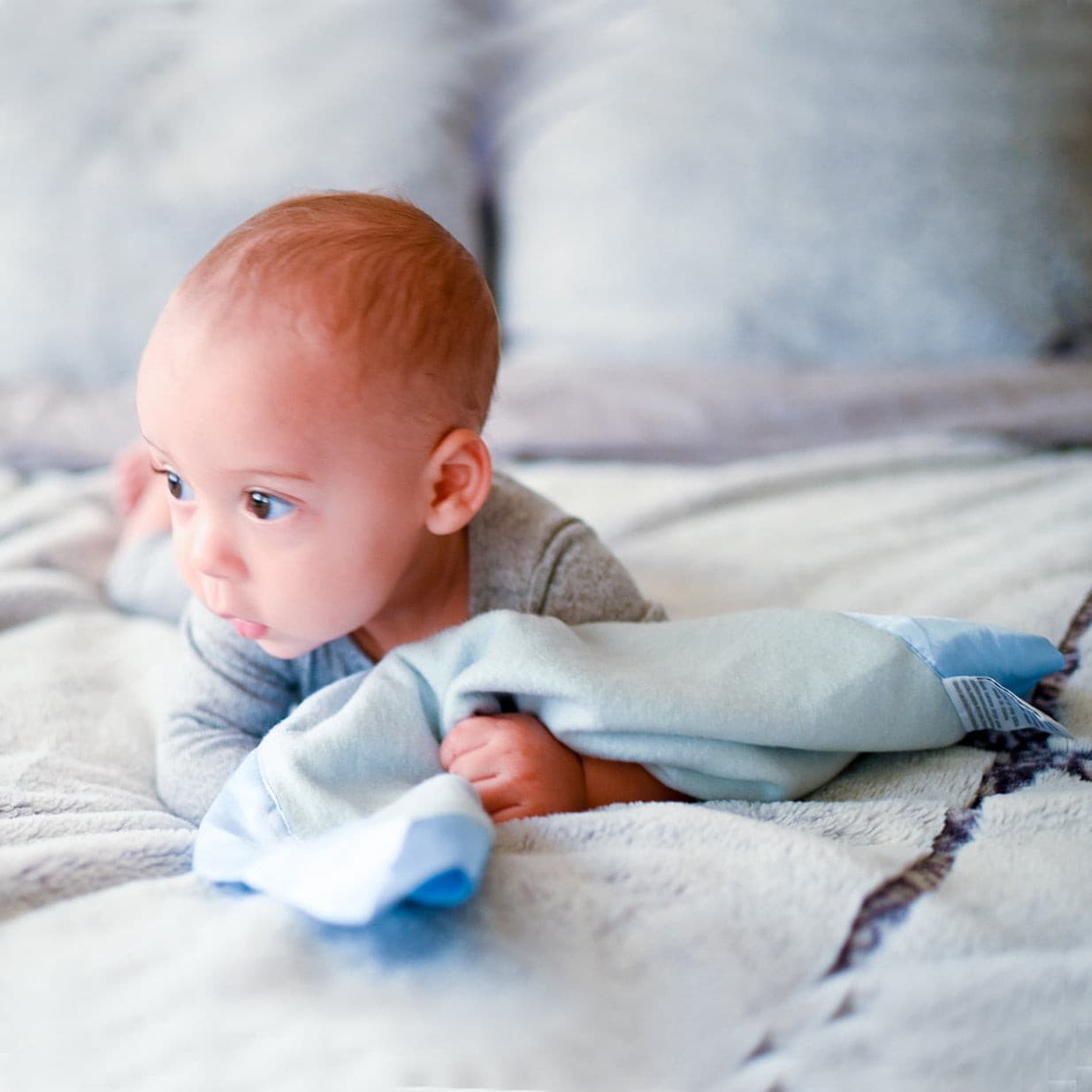 blue lovey blanket
