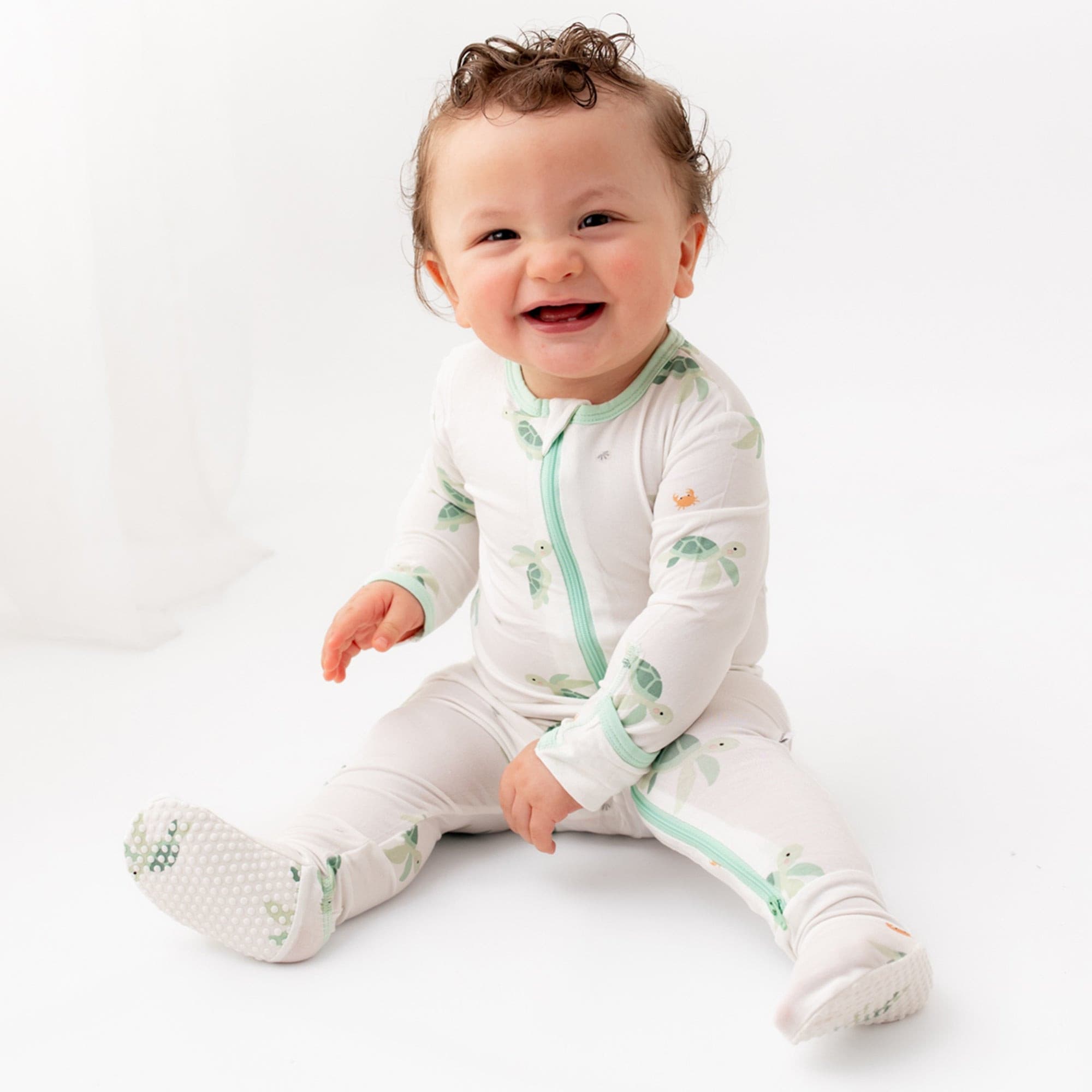 bamboo zippered footie